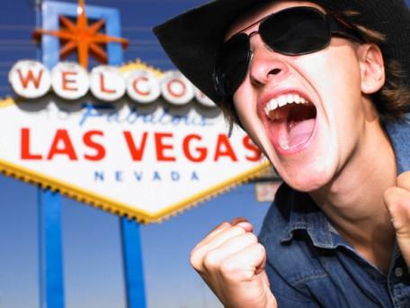 Man in Las Vegas Yelling