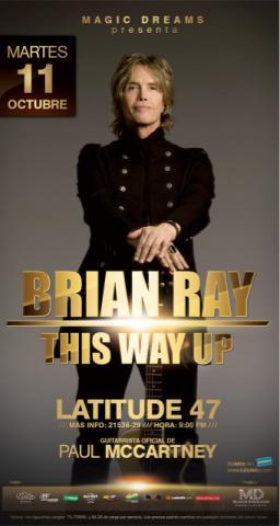 Brian Ray, guitarrista de Paul McCartney en Panamá