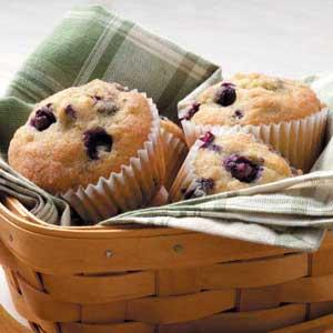 Muffins de avena y arandanos