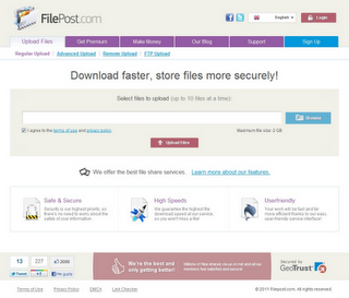 FilePost - Otra web para ganar dinero con tus descargas