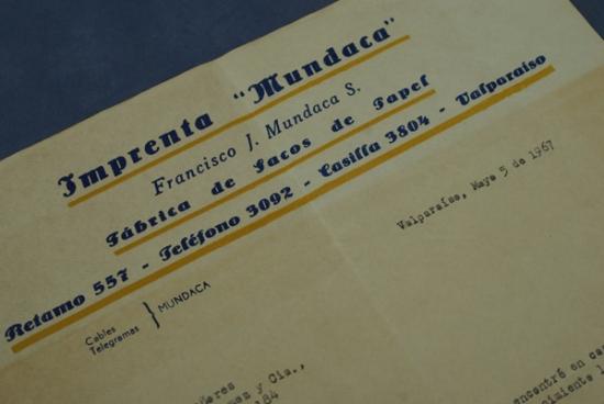 Este membrete de una imprenta es de hace varios años. Es cosa de fijarse en su número telefónico y su Casilla (Email).