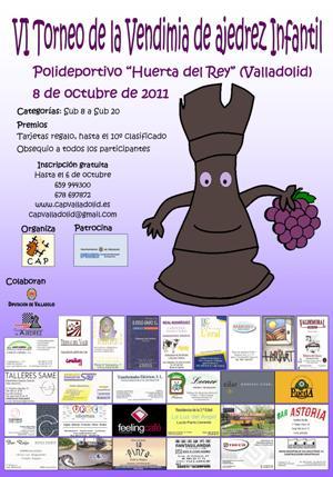Exito de participación VI Torneo de la vendimia de ajedrez infantil 2011