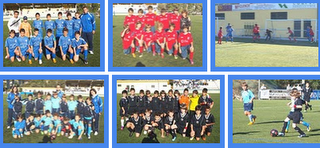 IMÁGENES DEL BARBADÁS-CALASANCIO ALEVÍN Y BENJAMÍN B LOCAL ANTE EL PABELLÓN.