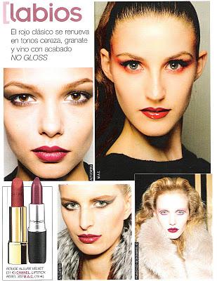 Tendencias maquillaje otoño-invierno:labios rojos