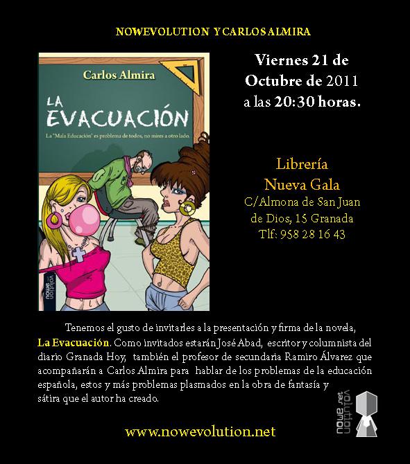 .:Presentación en sociedad de la novela La Evacuación:,