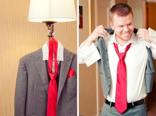 Una Boda vintage con detalles en rojo