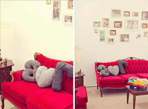 Una Boda vintage con detalles en rojo