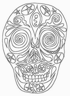 Dibujos para colorear, Dia de muertos