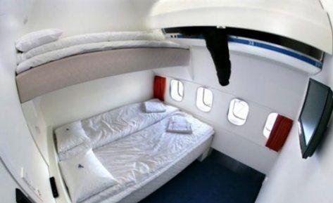 Genial! Reciclan un avión y lo convierten en un hotel