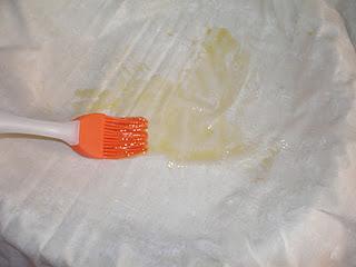 Tourtiere de morcilla y queso de cabra con chutney de pimientos