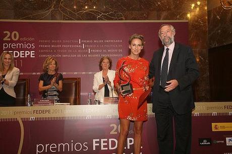 EMPRESARIA DEL AÑO Recibiendo el premio