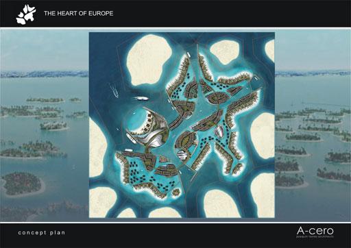 AMPLIAMOS DOCUMENTACIÓN GRÁFICA DEL MASTERPLAN MÁS RELEVANTE DE A-CERO;THE HEART OF EUROPE, DUBAI