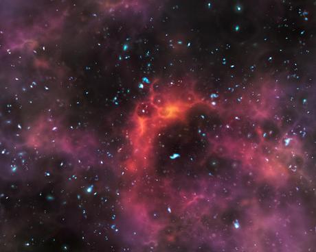Galaxias distantes revelan cómo se va despejando la neblina cósmica
