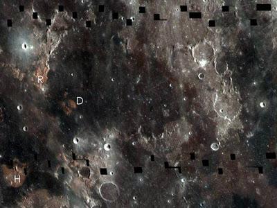 LROC revela mapa lunar con grandes depositos de Titanio