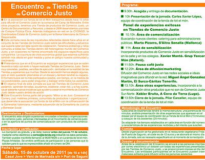 Encuentro de Tiendas de Comercio Justo y Asamblea de la Coordinadora Estatal de Comercio Justo en Puerto Sagunto - Valencia