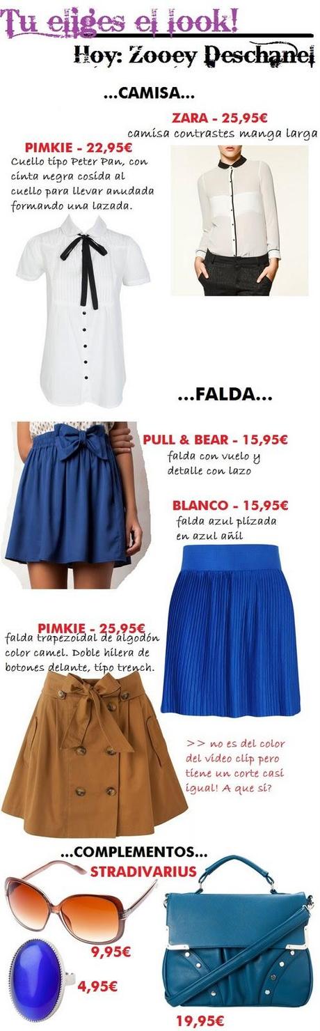 TU ELIGES EL LOOK: Zooey Deschanel por Miss Celania!