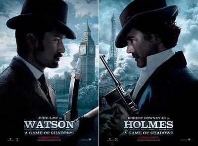 Pósters individuales de 'Sherlock Holmes: A Game of Shadows'