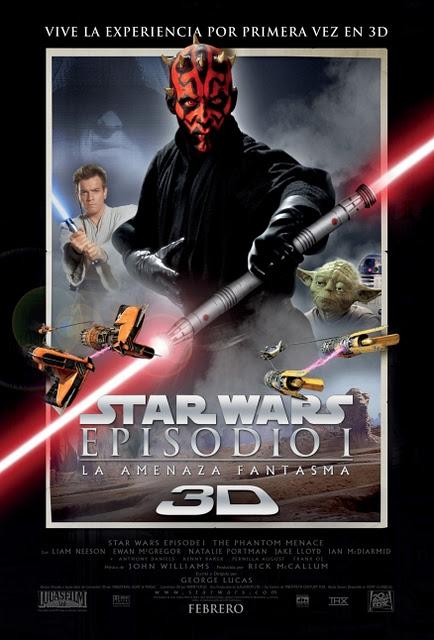 Póster de Star Wars I: La Amenaza Fantasma 3D