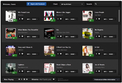 Mplayr - Escucha las canciones de los rankings de USA y UK onlien