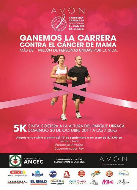 Agenda Rosa: Carrera contra el cáncer Avon