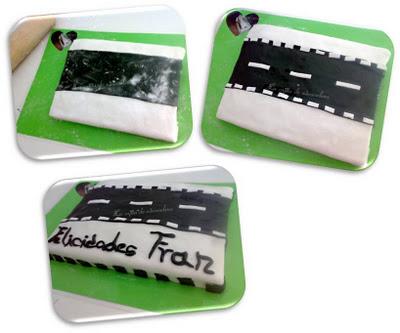 Tarta fondant coche para Fran