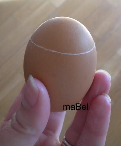 Crema de huevos en su cascarón Crema de huevos en su cascarón