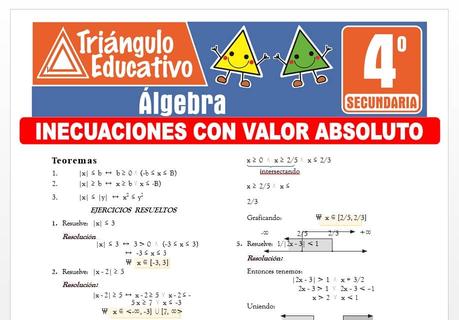 Inecuaciones con Valor Absoluto para Cuarto de Secundaria