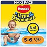 Los mejores pañales de agua para piscina y playa para tu bebé HUGGIES Little Swimmers Pañal Bañador Desechable Unisex Talla 5-6, 12-18 kg (19 pañales...