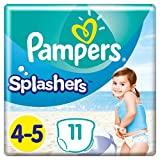Pampers - Pañales desechables para baño (talla 4-5 (9 a 15 kg) para una protección óptima en el...