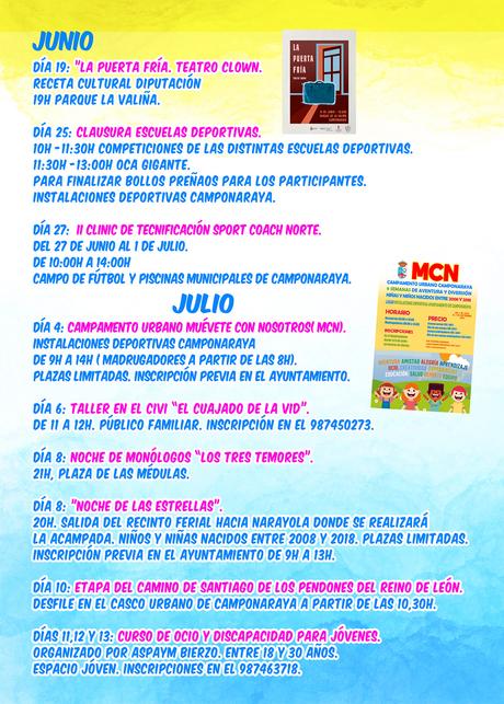 Camponaraya presenta las actividades que ha preparado para el verano 2022 3