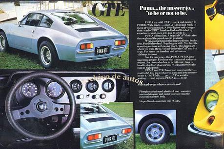 Puma GTE y GTS importados desde Brasil a Argentina en 1979