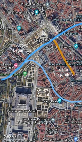 Calle Leganitos, recuerdo de uno de los arroyos de Madrid