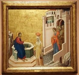 'Cristo y la samaritana' de Duccio di Buoninsegna