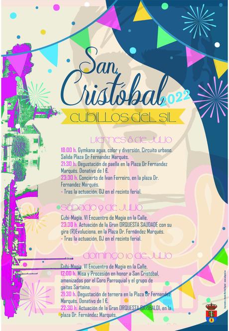 Grandes Fiestas de San Cristóbal 2022 en Cubillos del Sil los días 8, 9 y 10 de julio. Programa de actividades 1