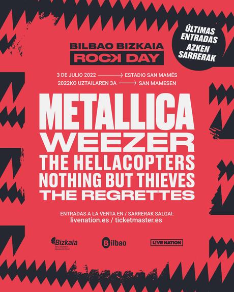 Horarios del Bilbao Bizkaia Rock Day 2022