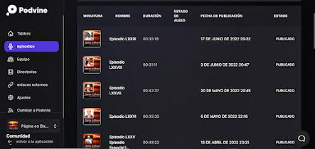 Página en Blanco en Podvine