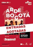Concierto de Arde Bogotá y Franvvi en La Riviera