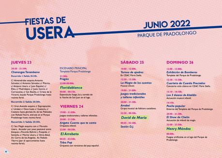Fiestas de Usera 2022: conciertos y actividades