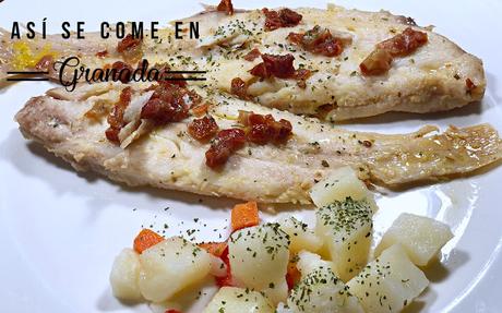 Lenguados con tomates secos