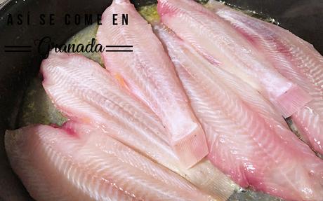 Lenguados con tomates secos