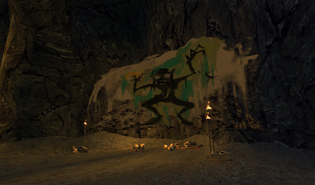 Free RPG Maps: Goblin Cave, de Copper Dragon Games