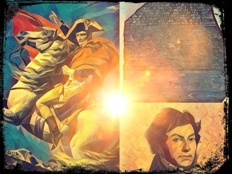 La piedra de Rosetta en manos británicas La piedra de Rosetta en manos británicas