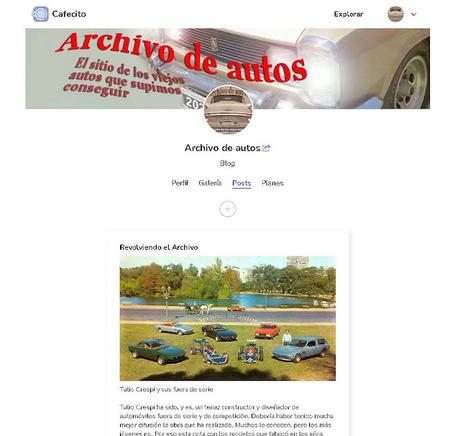 Cafecito y Archivo de autos