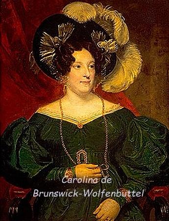 Carolina de Brunswick-Wolfenbüttel, esposa del rey del Reino Unido e Irlanda Jorge IV