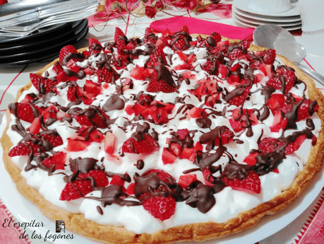 panna cotta de fresas