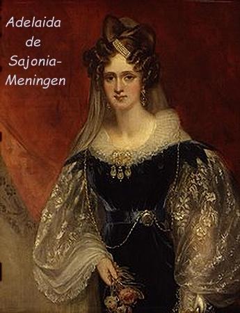 Adelaida de Sajonia-Meiningen, esposa de rey del Reino Unido e Irlanda, y de Hannover Guillermo IV