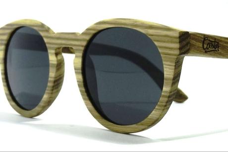 Las gafas de madera de zebrano y de olivo Las gafas de madera de zebrano y de olivo