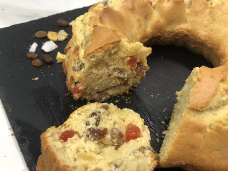 BUNDT CAKE CON PASAS Y FRUTAS DESHIDRATADAS