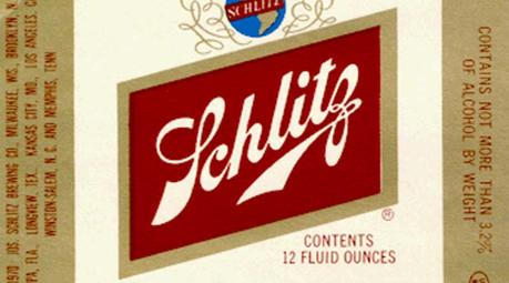 El “Error Schlitz” o la caída de un gigante cervecero Cerveza americana Schlitz - etiqueta vintage