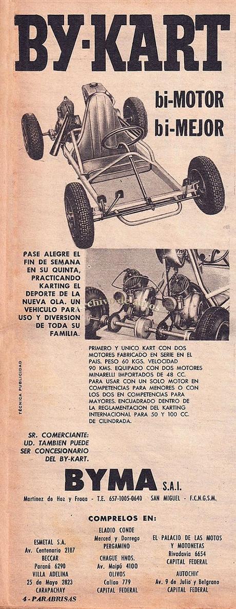 By-Kart, un kart argentino fabricado por BYMA en el año 1961